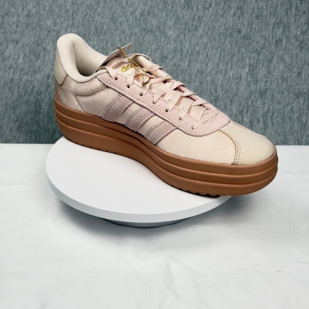 Adidas VL Court Bold Platform Sneakers Wonder Quartz Pink IH9141 Womens 8.5 - Picture 3 of 11